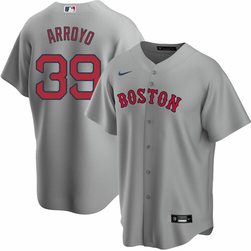Men's Boston Red Sox #39 Christian Arroyo Gray Cool Base Stitched Baseball Jersey